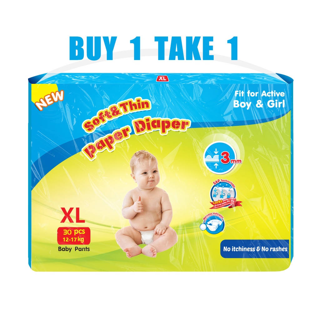 Diaper Sale Buy 1 Take 1 Korean Diaper Pants 30pcs Happy Pants Diaper