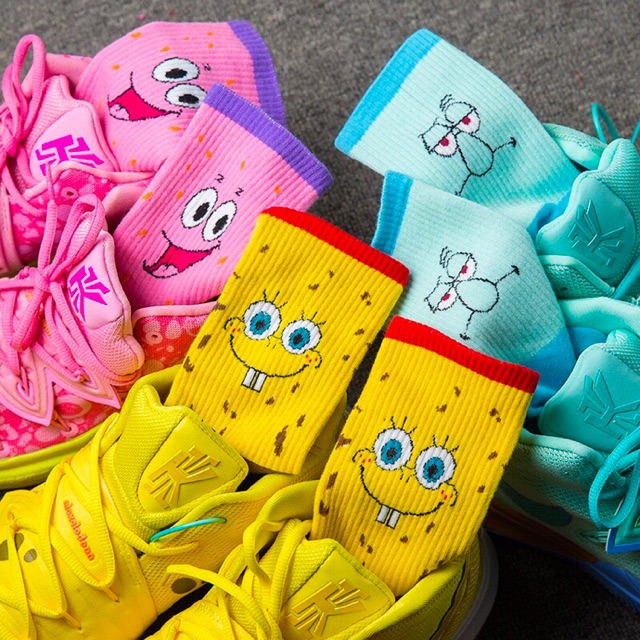 kyrie spongebob socks