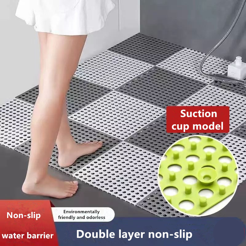 1PCS Bathroom Anti-fall Non-slip Foot Mat, Splicing Non-slip Mat, Toilet  Shower Full Padded Floor Mat, Bathroom Toilet Waterproof Water Insulation  Mat