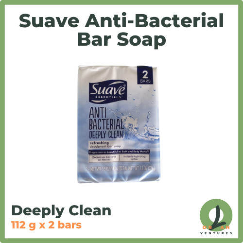 Suave AntiBacterial Deeply Clean Bar Soap 112g x 2 Bars Lazada PH