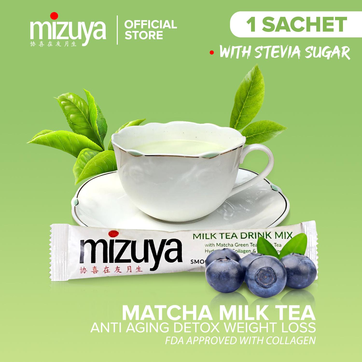 Mizuya Matcha Milk tea FDA Approved with Collagen & L-carnitine Anti