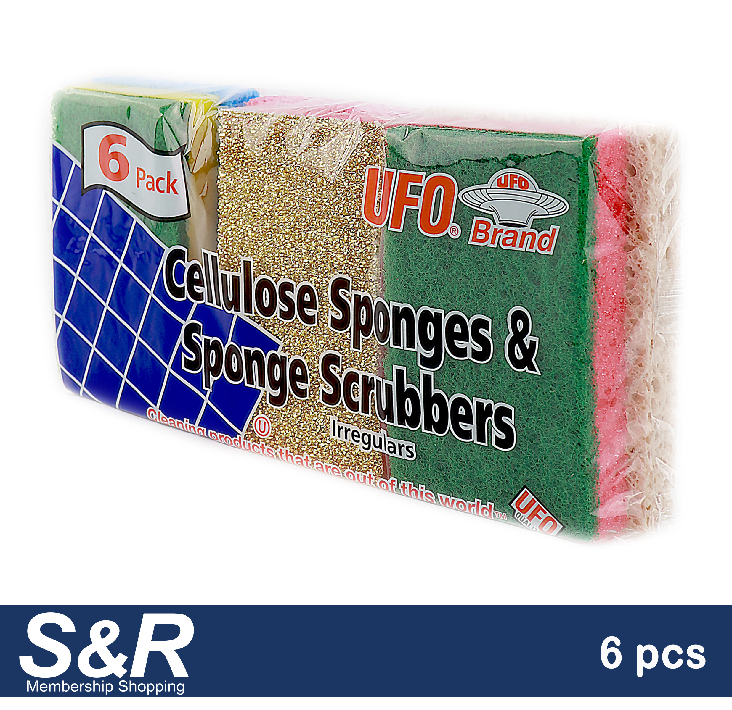 UFO Cellulose Sponges & Sponge Scrubbers 6 pcs review and price