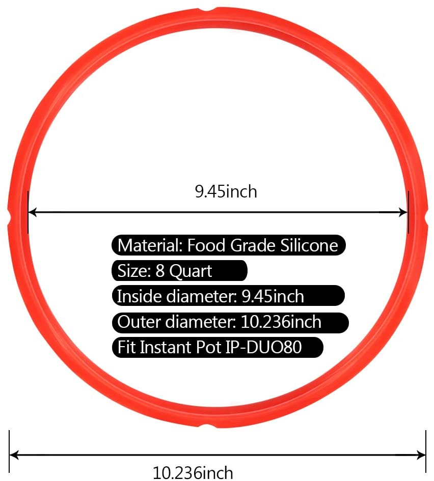 3pcs Silicone Sealing Ring For Instant Pot 6 Qt, Insta Pot Seals