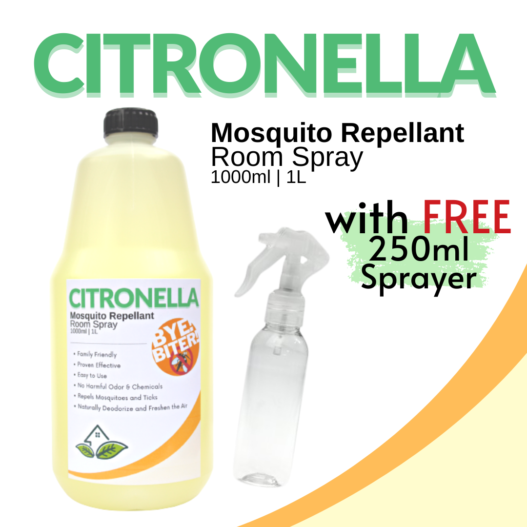 1000ml 1 Liter + FREE 250ml SPRAYER Organic Citronella refill for plant