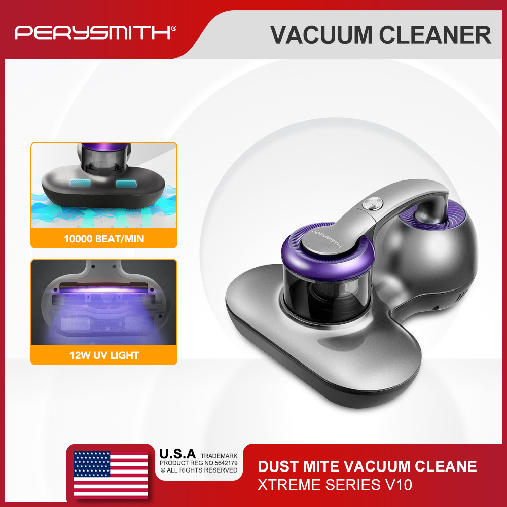 PerySmith Dust Mite Vacuum Cleaner V10 For Bed and Sofa With UV Light