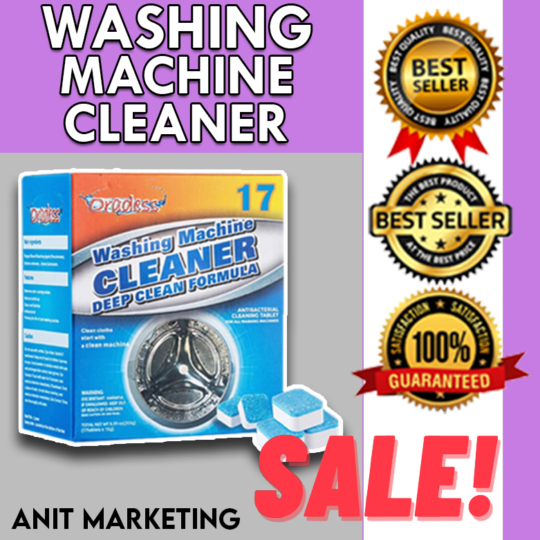BEST SELLER 12 PCS WASHING MACHINE CLEANER TABLET All Purpose