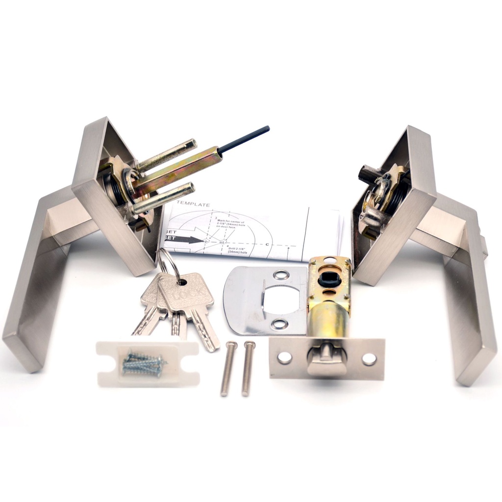 Aluminum Alloy Silent Door Handle with Antitheft Lock Core Inside Main