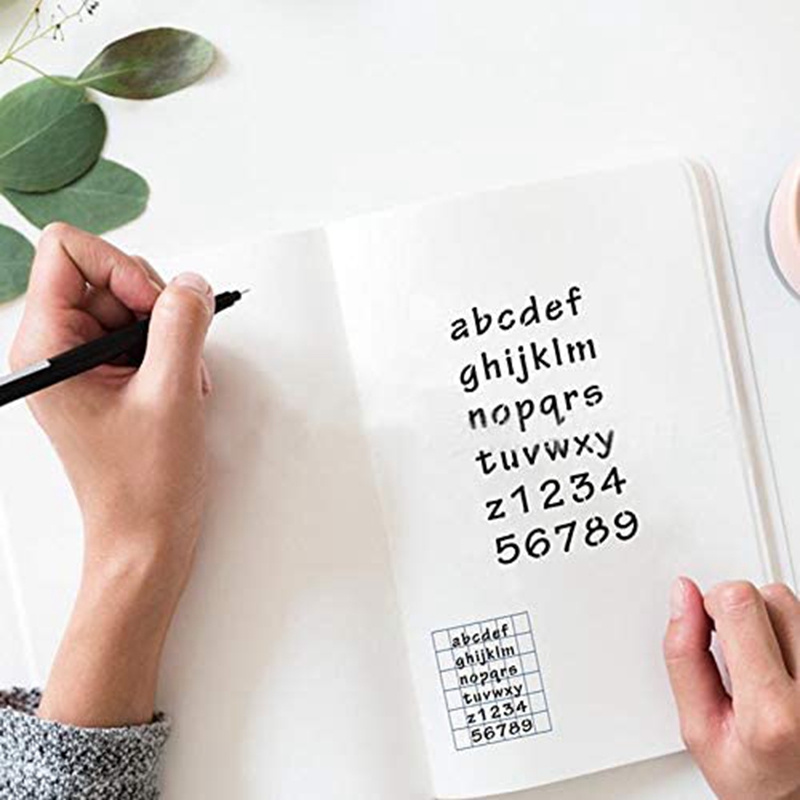 [ในสต็อก] [COD]24 Sheets Letter Number Stencils 4X7 Inch Alphabet ...