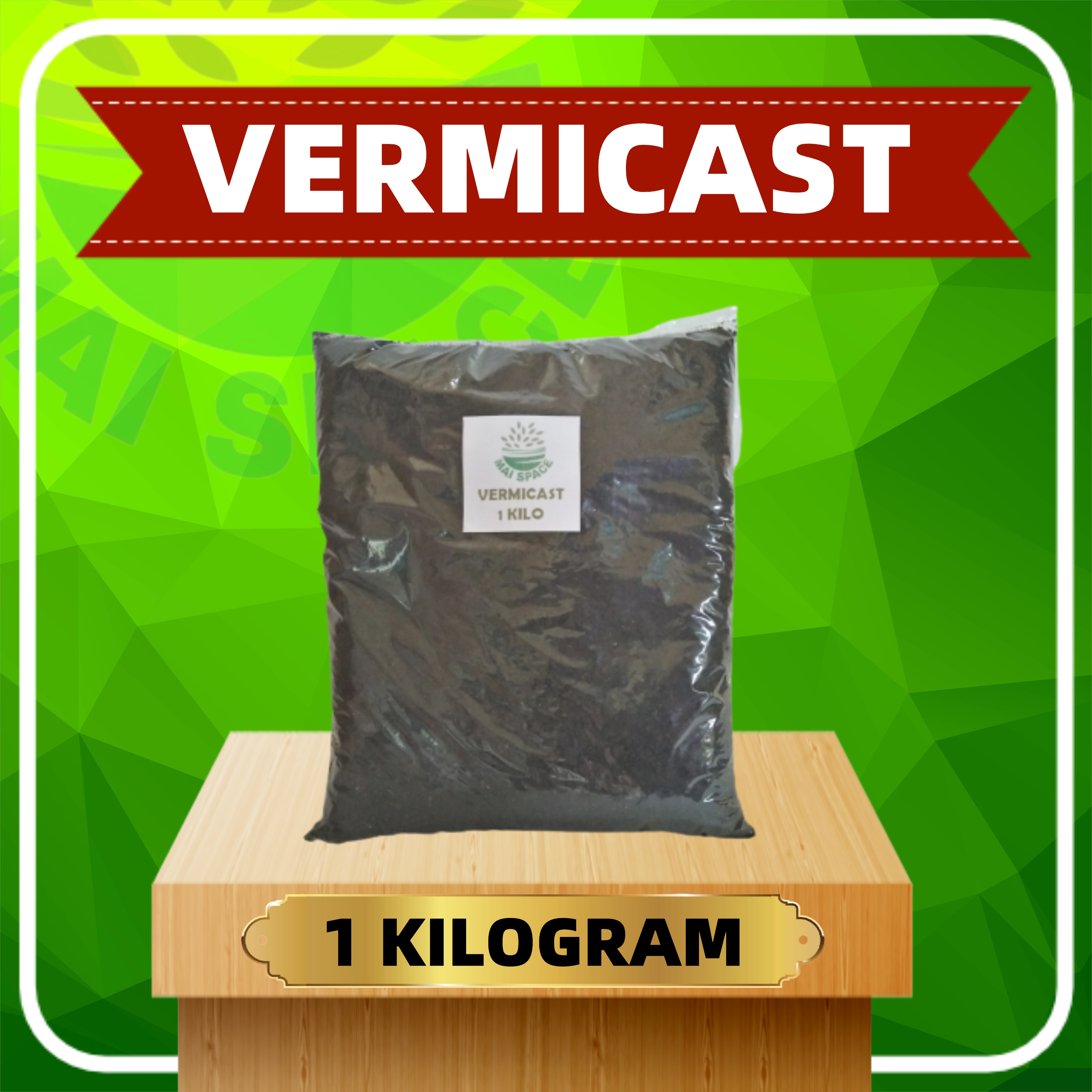 VERMICAST ORGANIC FERTILIZER FOR GARDENING 1 KILOGRAM PER PACK MAI SPACE HYDROPONIC Lazada PH