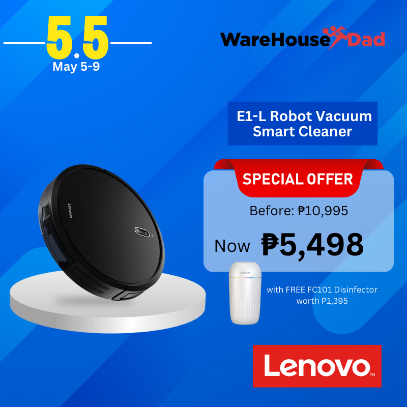 Lenovo E1L Robot Vacuum Smart Cleaner with Sweep and Mop Function l