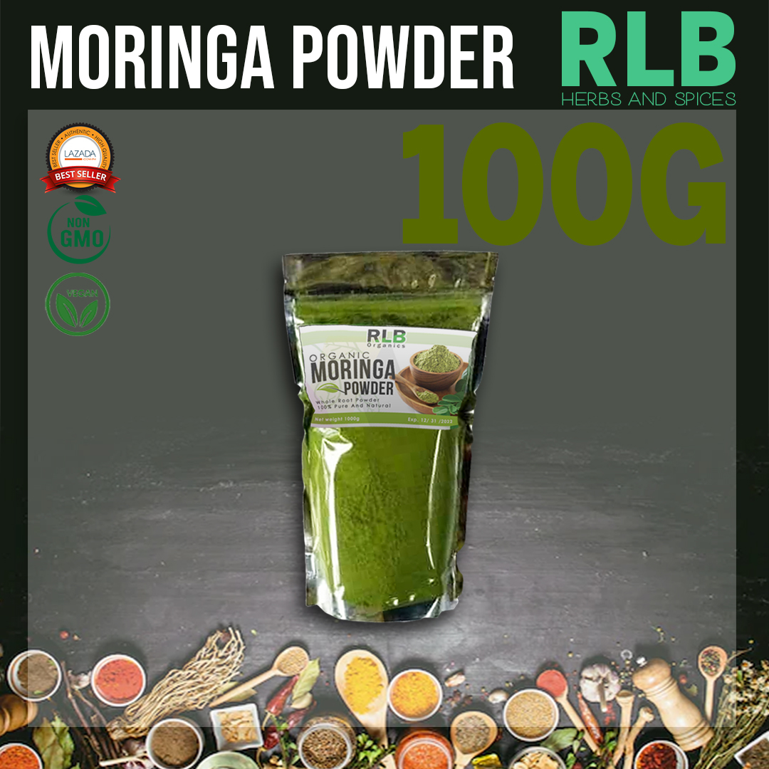 100 grams Pure Organic Natural Moringa Powder Nutrient Rich Antioxidant, Body Detox, Protein