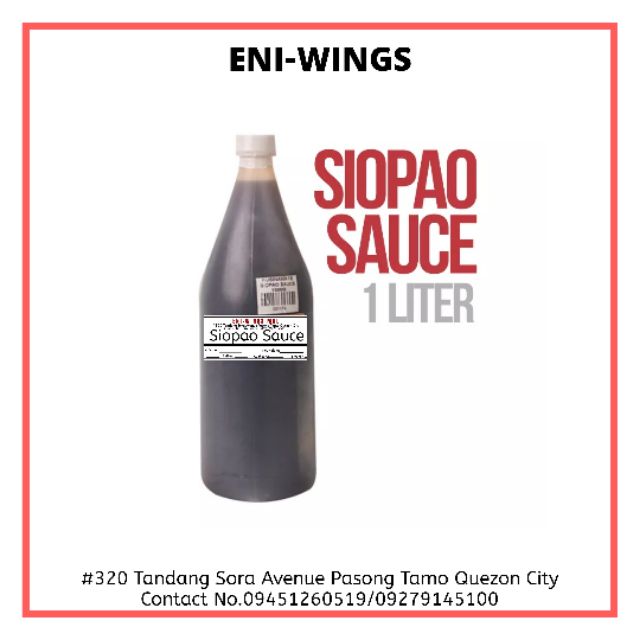 SIOPAO SAUCE 1liter bottle Lazada PH