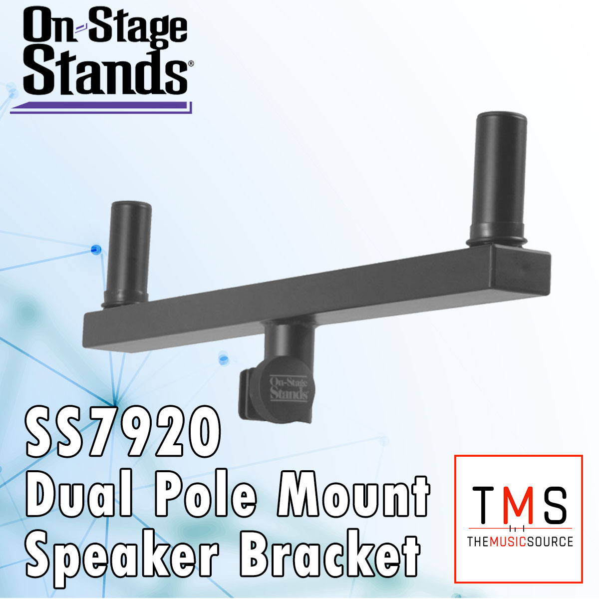 Dual speaker best sale pole mount