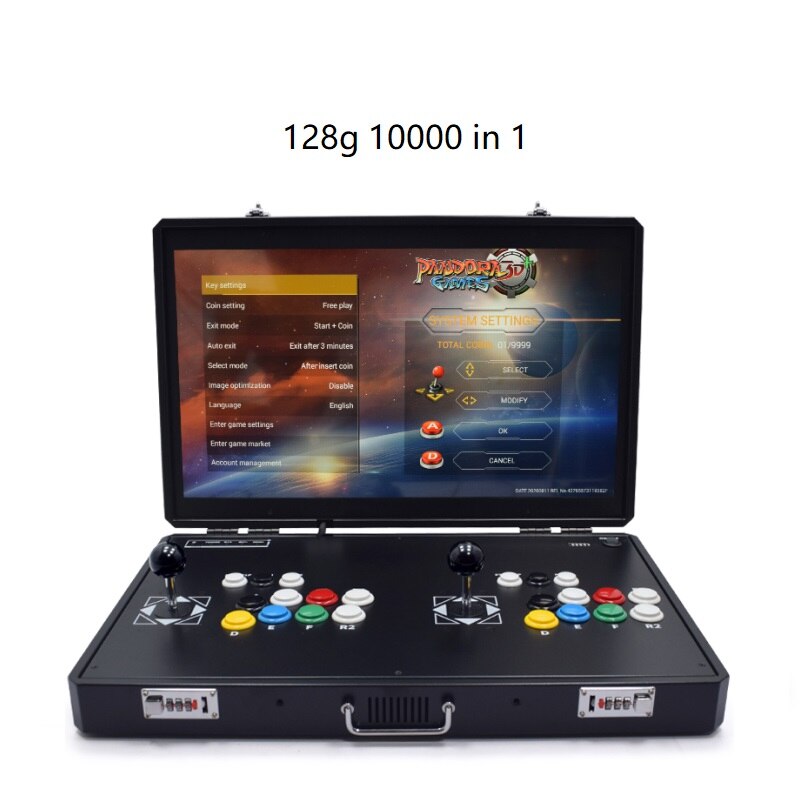 DODOING 2 Players Pandora's 12th generation Box 3D Home Arcade Game Console  10000 Games Newest System with Advanced CPU Full HD HDMI/VGA/USB/ PS4 with  WIFI 