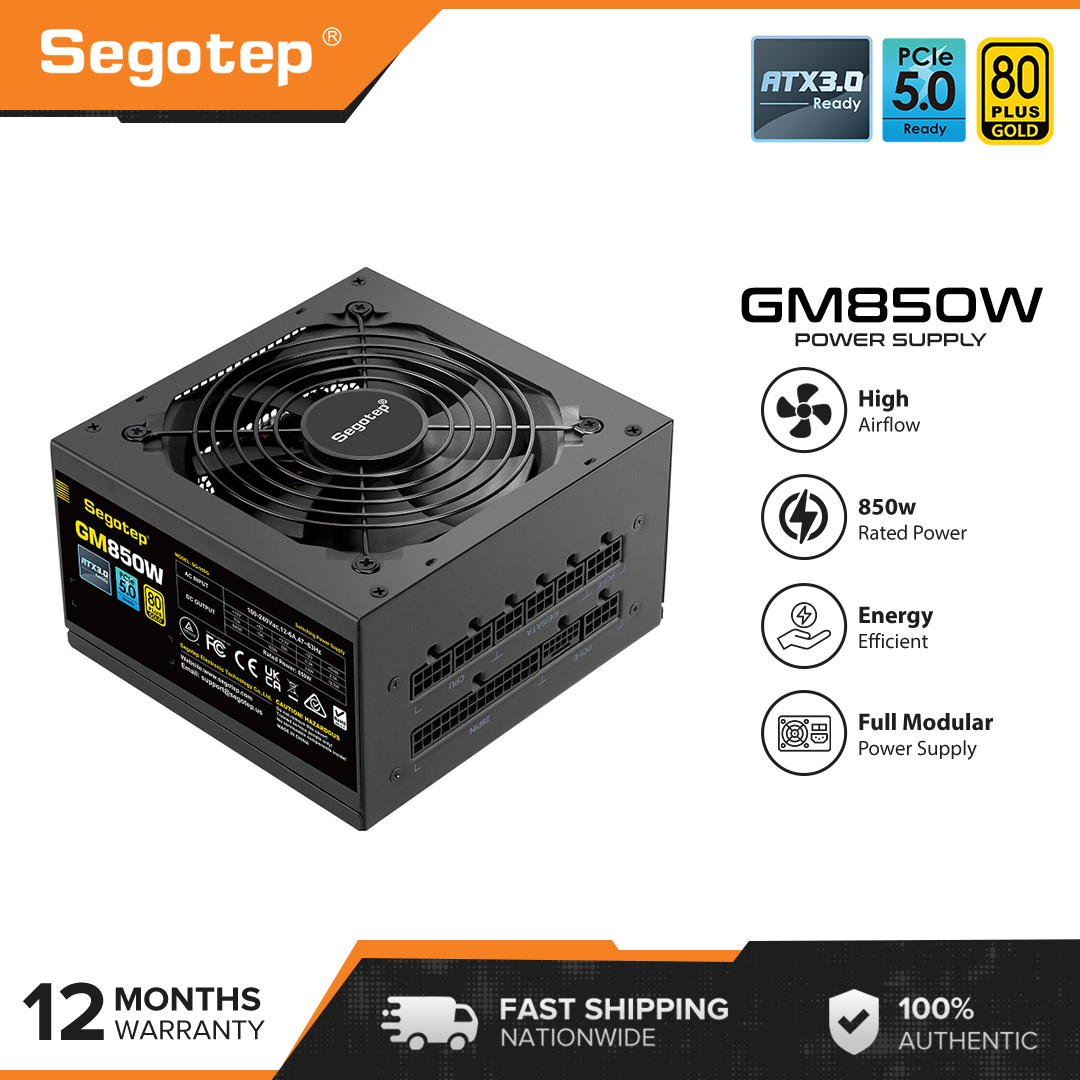 850W Gaming Power Supply GP Series 80 Plus Gold Certified PCIe 5.0 Full  Modular