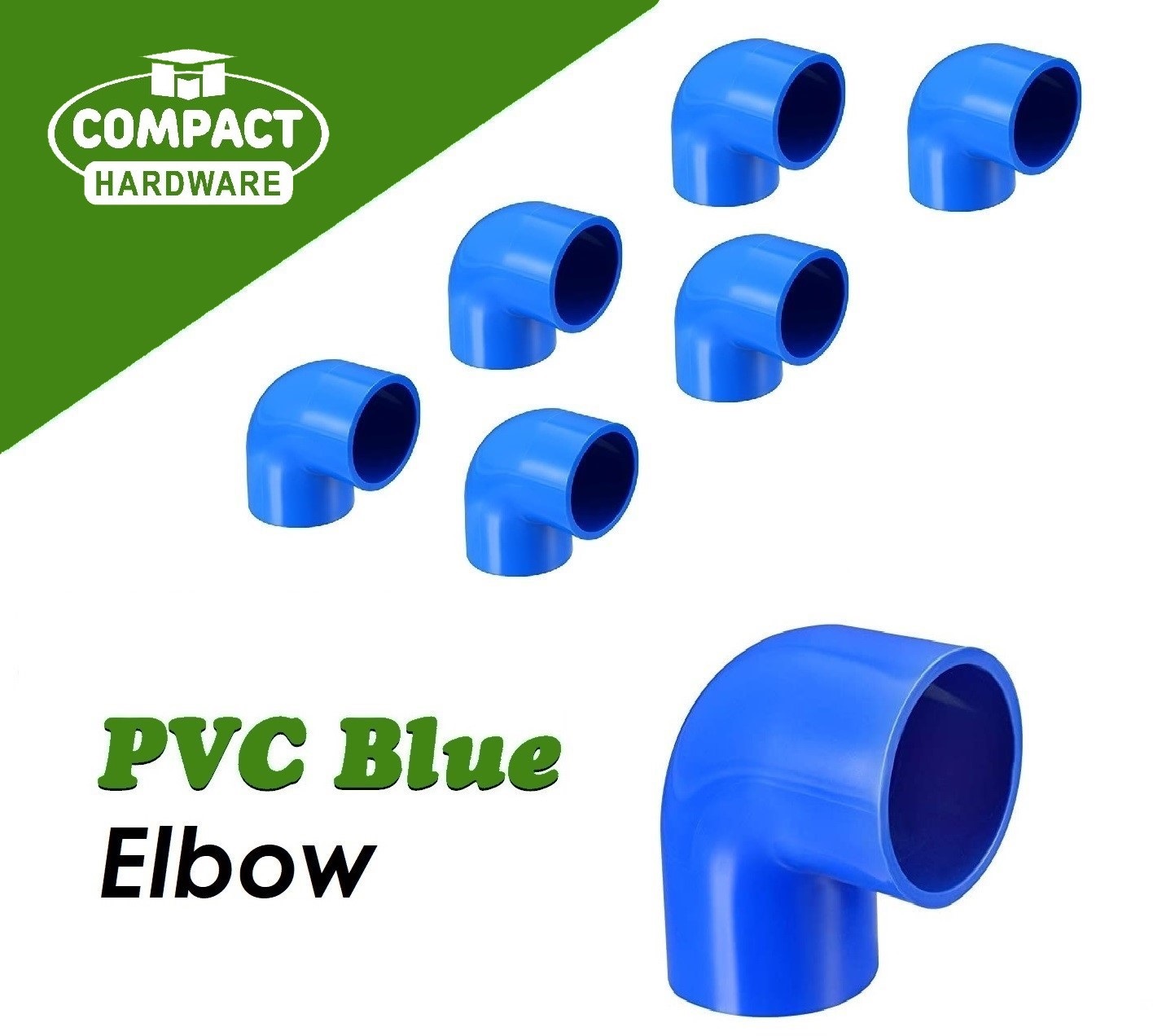 5 PCS COMPACT PVC Blue Elbow 20mm 25mm 32mm ( 1/2, 3/4, 1) Heavy Duty ...