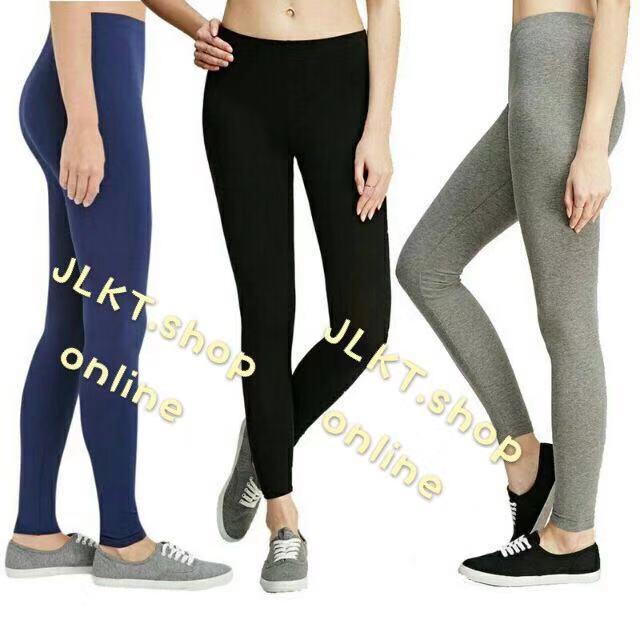 JLKT Plain Cotton Leggings Fitted 