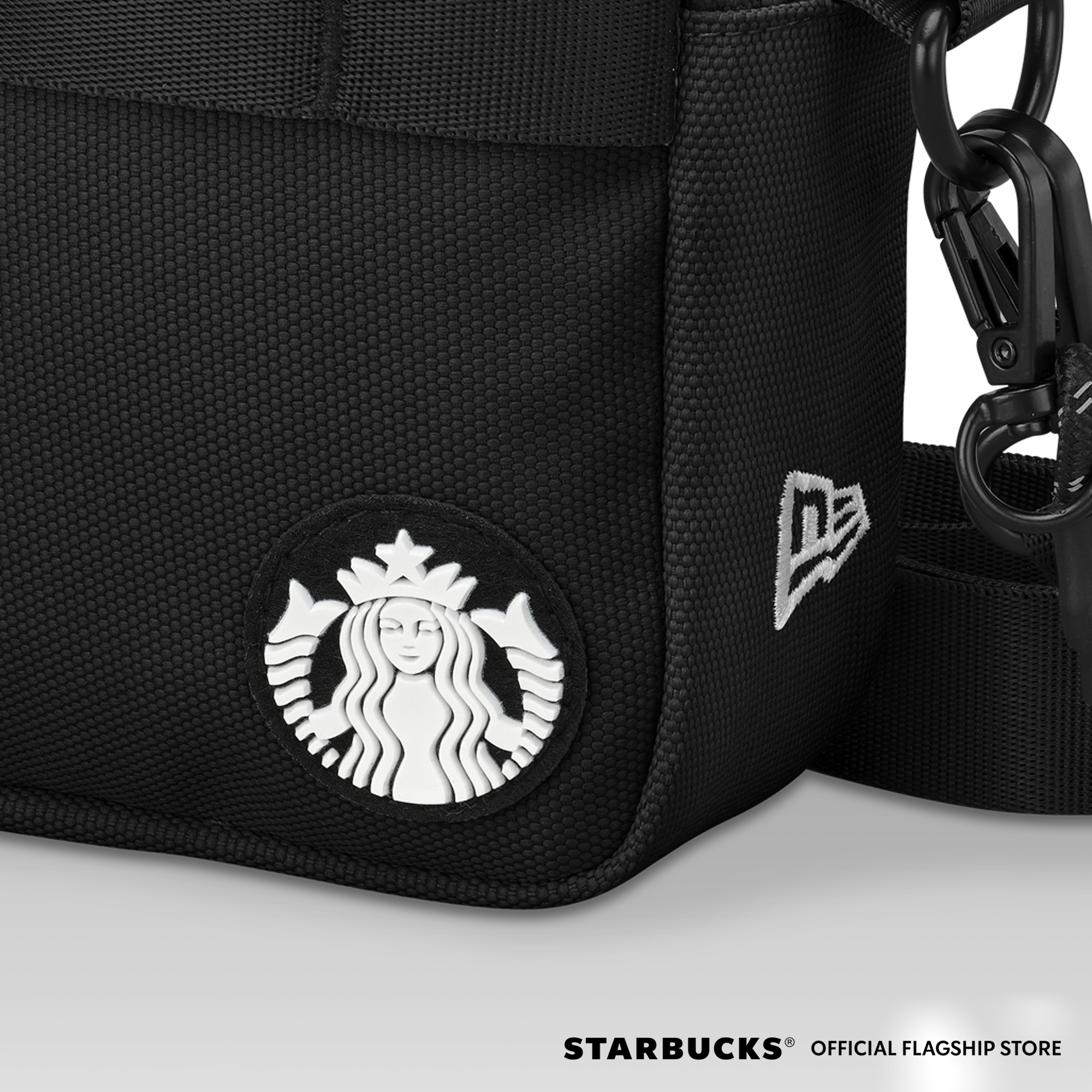 Starbucks New Era Black Cross Bag NewEra Nylon Sporty Bag 