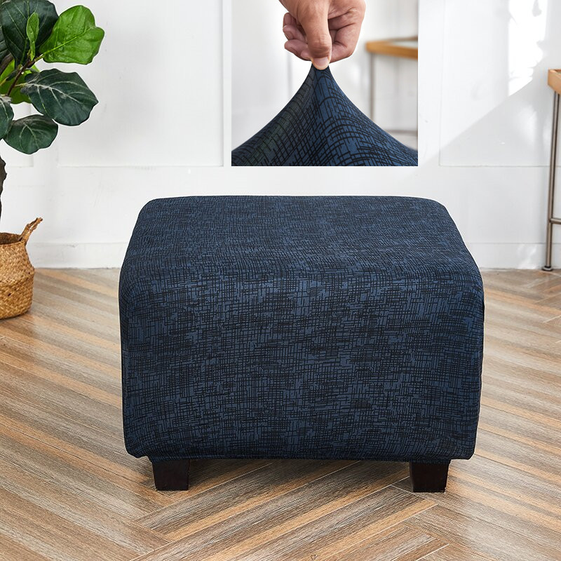 High Quality+Quick delivery+COD Printed Footstool Cover Rectangle