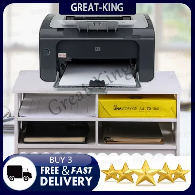 Great-King DIY Printer Elevated office documents bills desktop storage double courier surface single copy rack