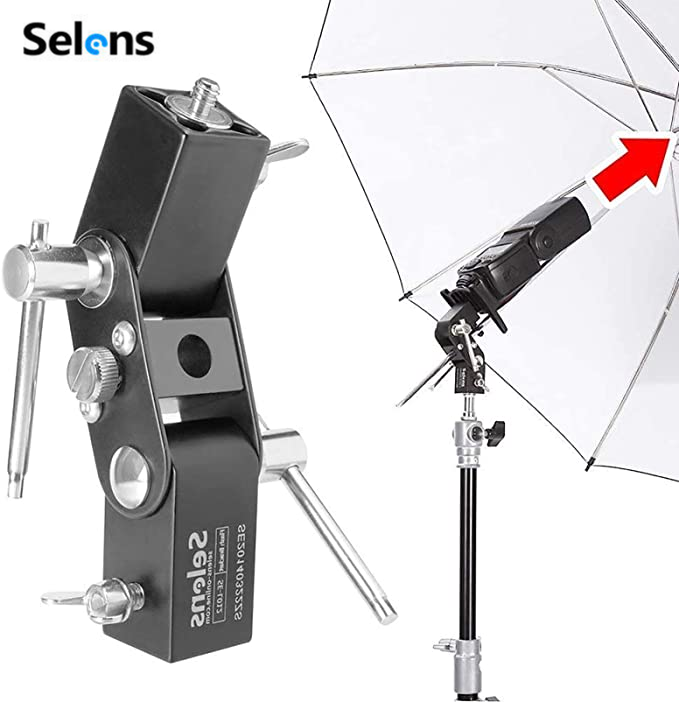 Selens Flash Speedlite Mount Umbrella Holder Professional Swivel Light