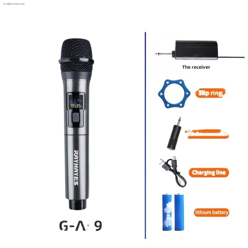 COD RAYHAYES Wireless Microphone Rechargeable Dual Karaoke Mic With