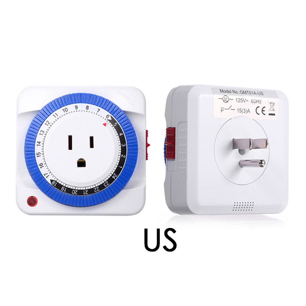 PETIYOUZA 230VAC 3500W 16A Mechanical Timer Cyclic 24 Hour Timer Outlet