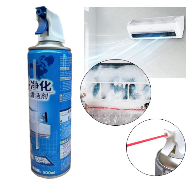New Aircon Cleaning Foam 500ml Multipurpose Air Conditioner Cleaner