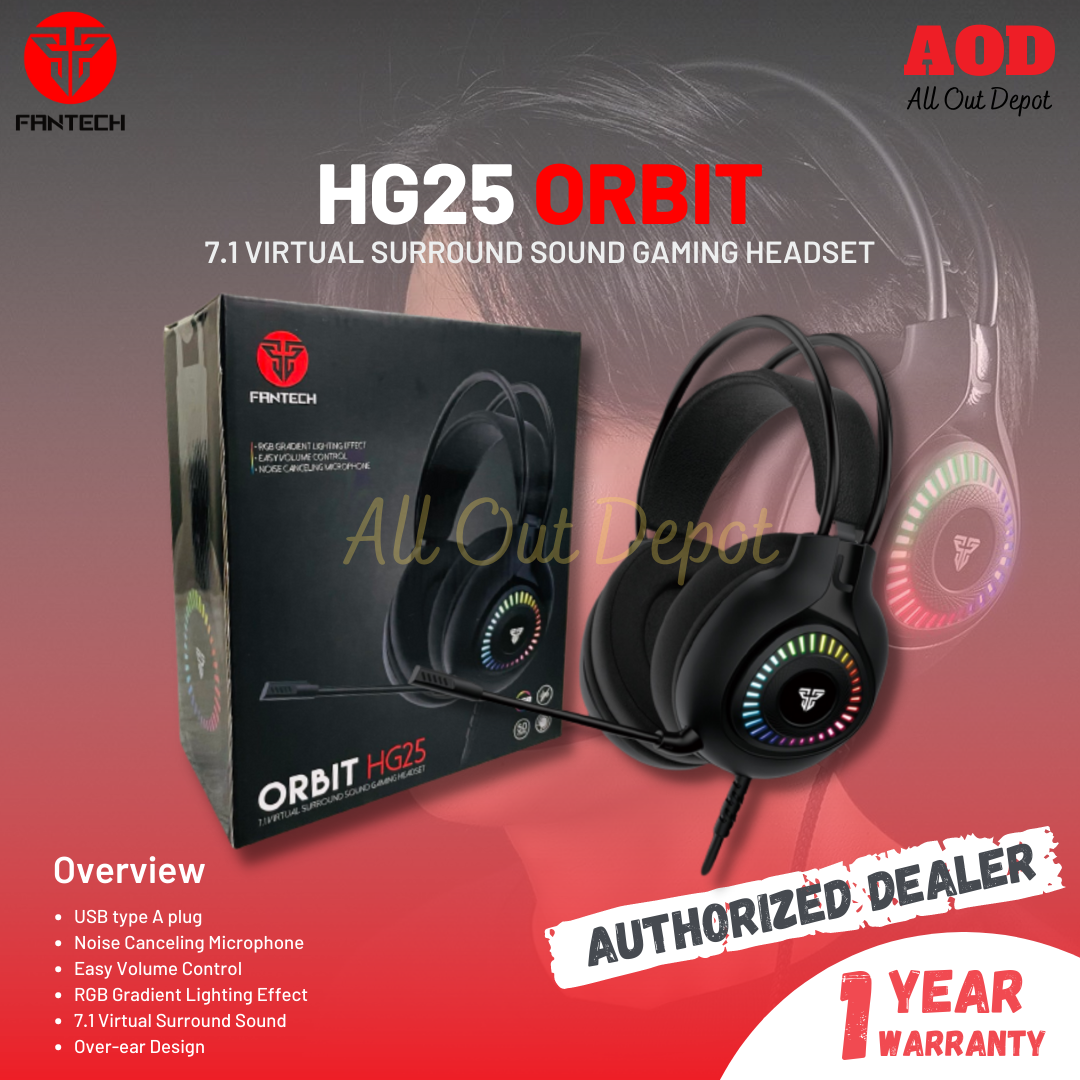 Fantech ORBIT HG25 7.1 Virtual Surround Sound Gaming Headphone Headset