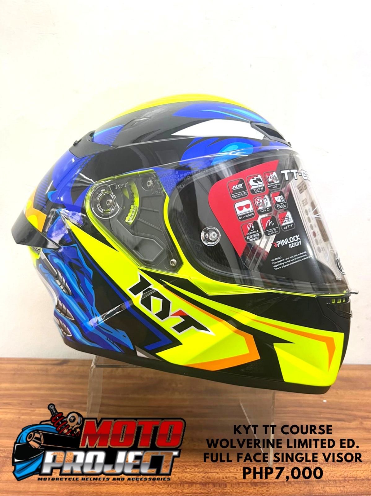 KYT HELMET TT COURSE W.O.L.V.E.R.I.N.E FULL FACE HELMET Lazada PH
