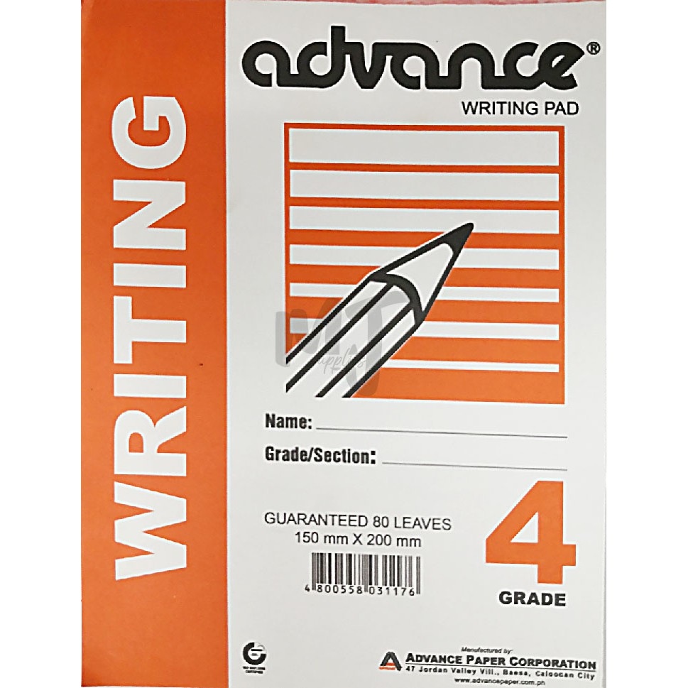 Stationery 10 PCS. Classmate / Scholar Writing Pad Paper (Grade 1 2 3 4
