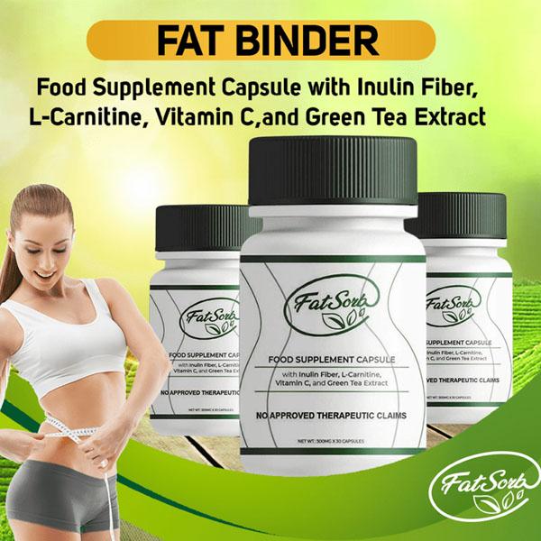 FATSORB Fat Binder Absorber Slimming and Weight Loss Supplement (30