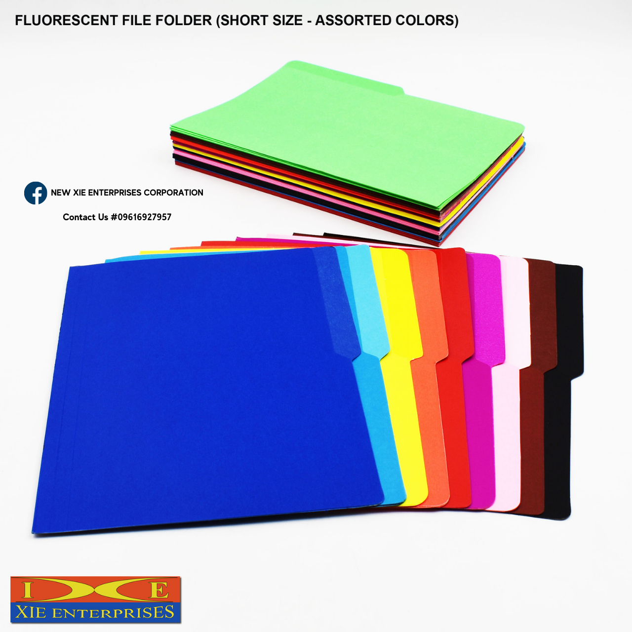Colored File Folder (Long & Short)12pcs / Organizer / School & Office Supllies (NEW XIE