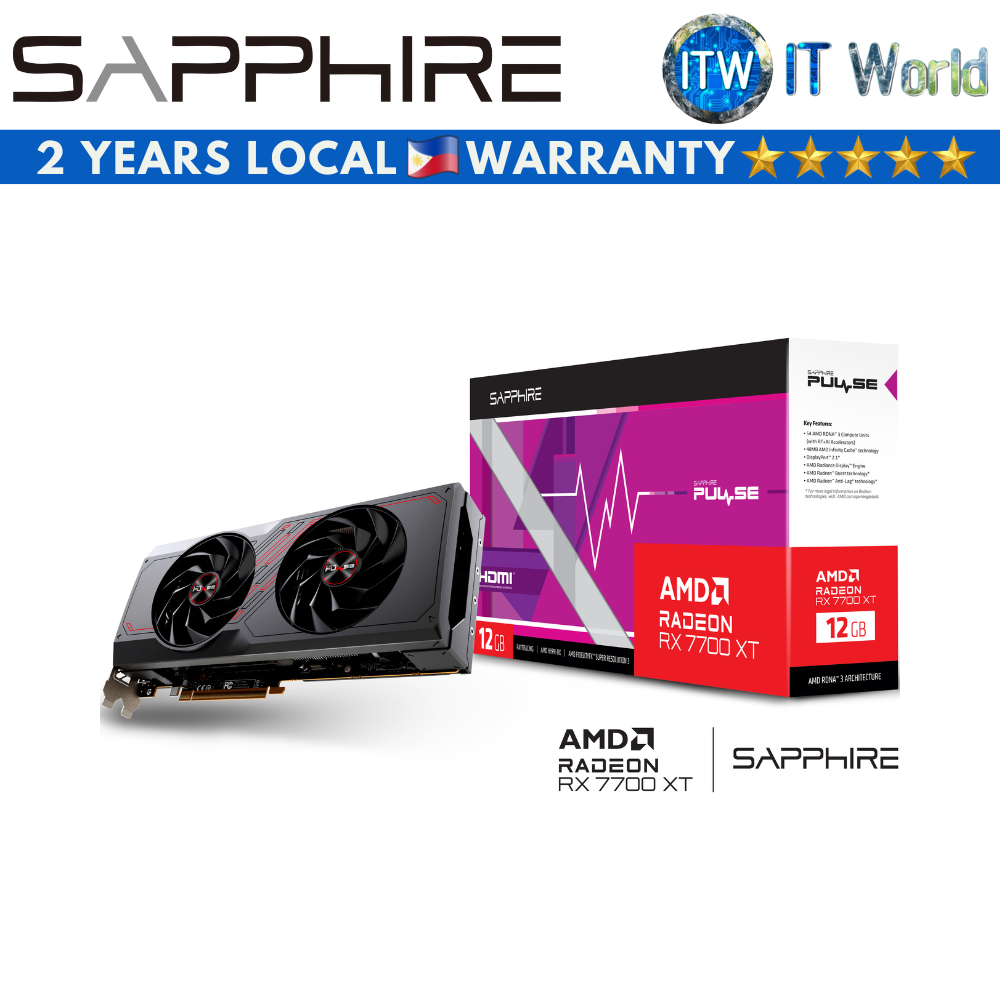 Sapphire Pure AMD Radeon RX 7700 XT 12GB (11335-03-20G