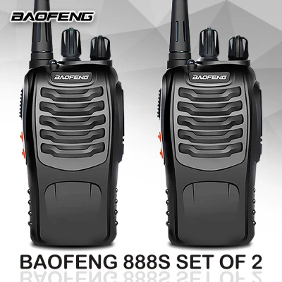 Baofeng BF 888S set of 2 Walkie Talkie Portable Two Way Radio UHF Transceive