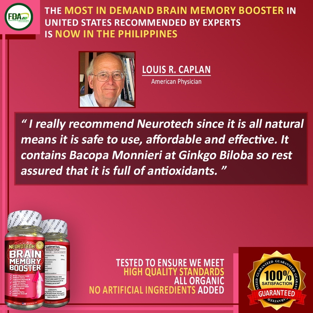 NEUROTECH BRAIN MEMORY BOOSTER STRESS ANXIETY RESTLESSNESS