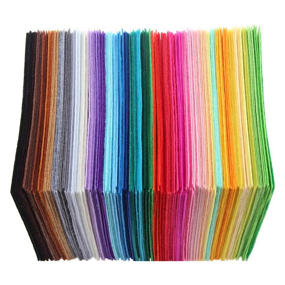 40pcs Non-Woven Polyester Cloth DIY Crafts Felt Fabric Sewing Accessories
