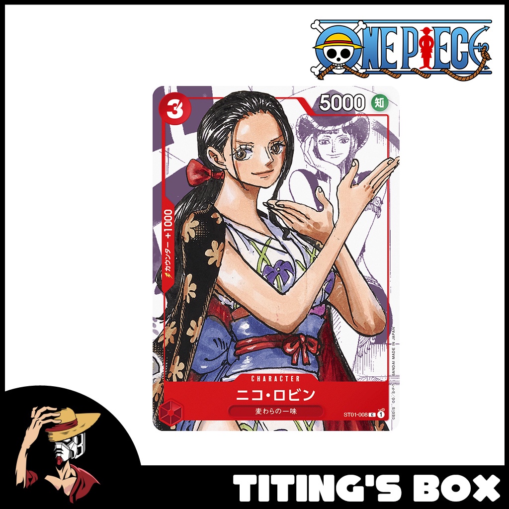 [JP] One Piece TCG Nico Robin ST01-008 Parallel | Lazada PH