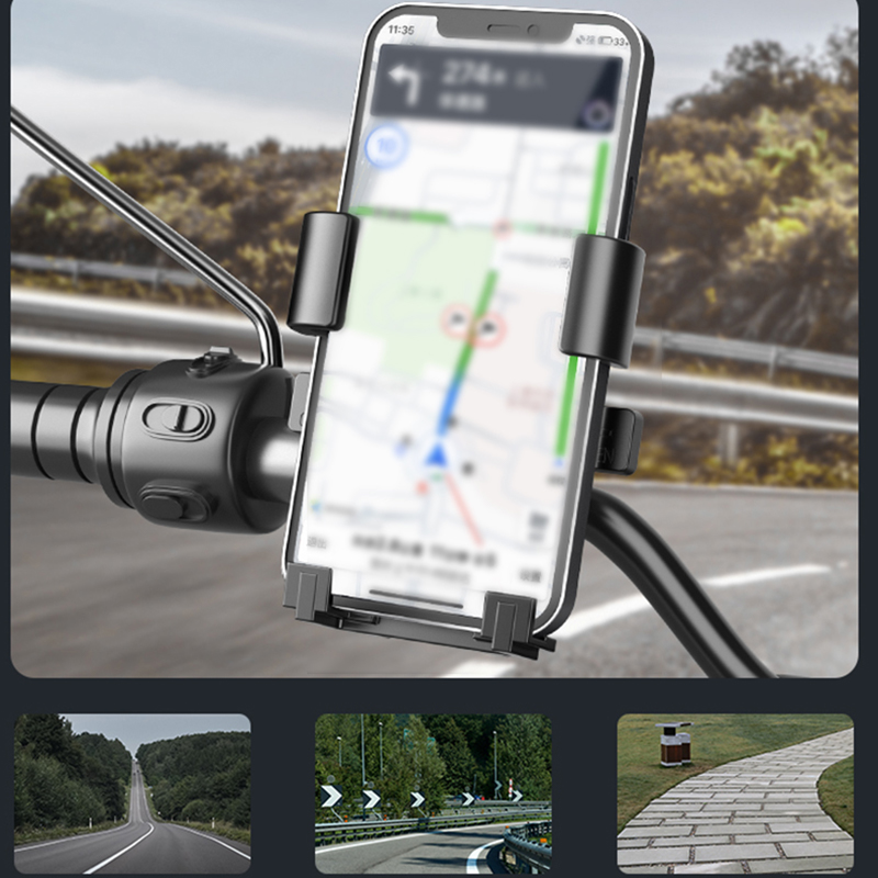 Motorcycle Phone Mount, [150mph Wind Anti-Shake][7.2inch Big Phone Friendly]  Bike Phone Holder for Bicycle, [5s Easy Install] Handlebar Phone Mount,  Compatible with iPhone, All Cell Phones