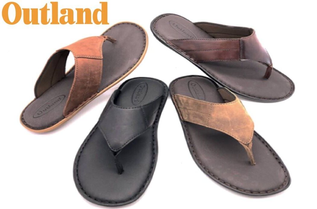 Outland Pure Leather Sandals For Men Outland OM-19301 Cole Sandals