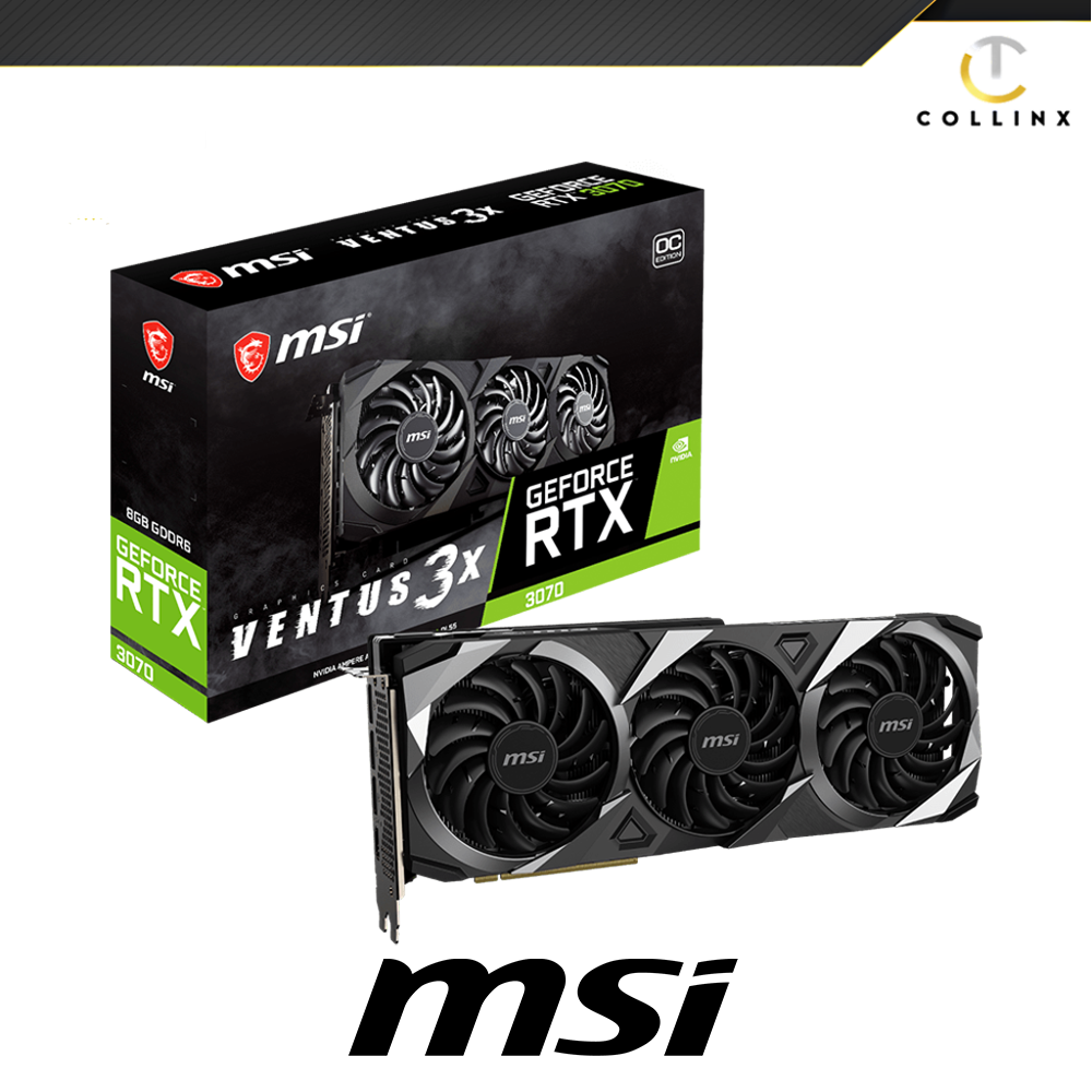 RTX 3070 MSI Ventus 3X OC Gaming Graphics Card 8GB Nvidia GeForce