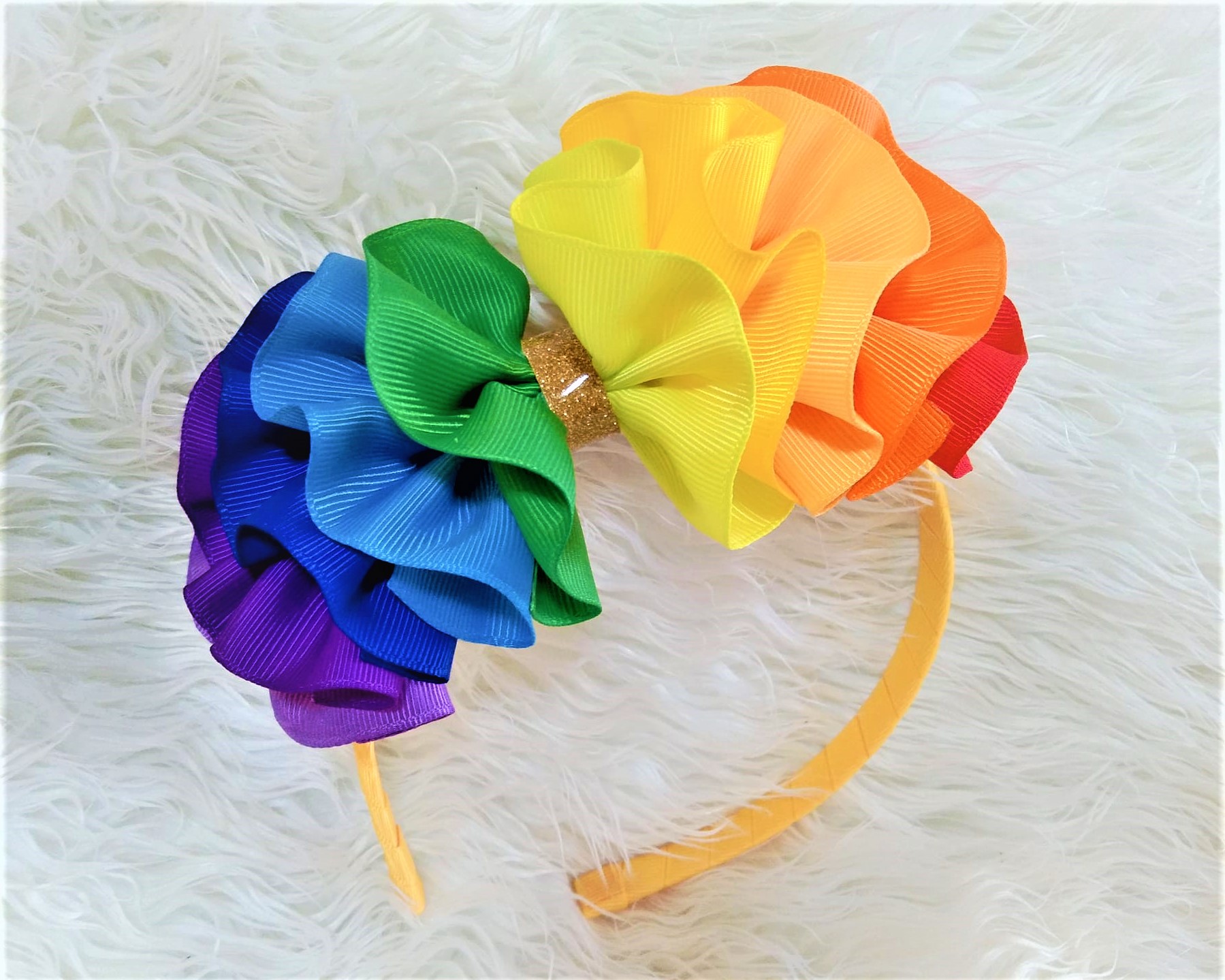 Rainbow Hair Bow Handmade Hair Accessories Headband | Lazada PH