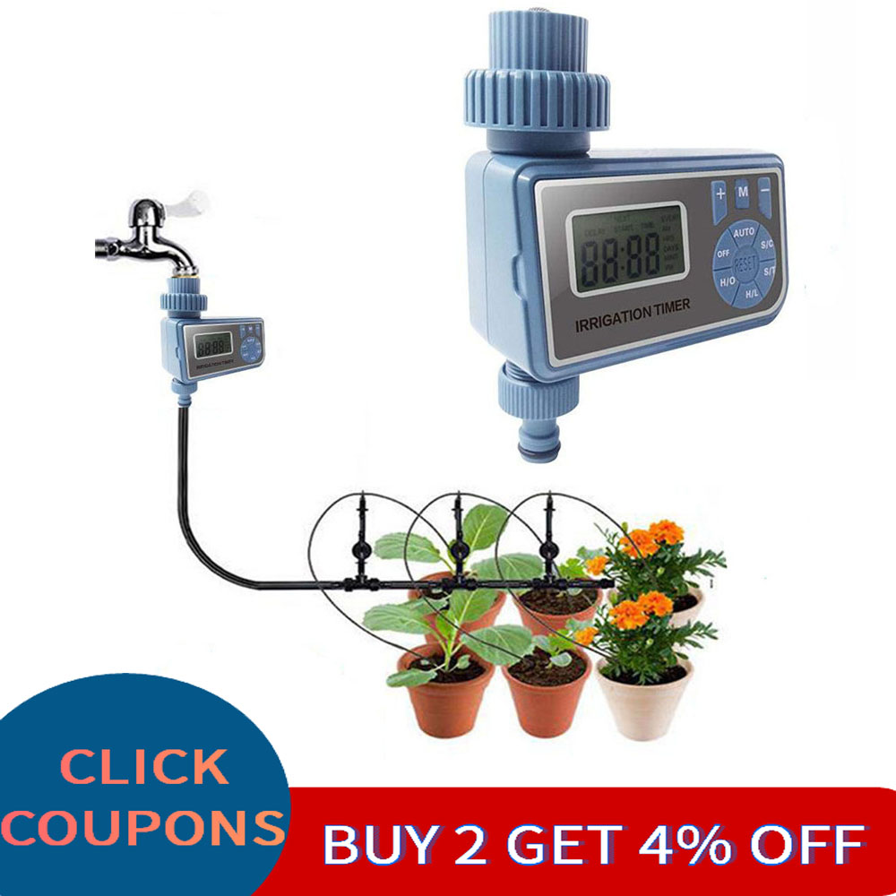 Garden & Patio AUTOMATIC IRRIGATION SYSTEM WATER TIMER ELECTRONIC WATERING GARDEN HOSE PLANT