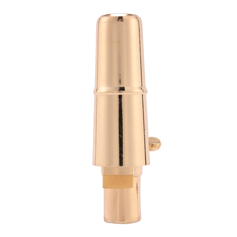 Golden Alto Sax Saxophone Mouthpiece with Cap and Ligature Musical