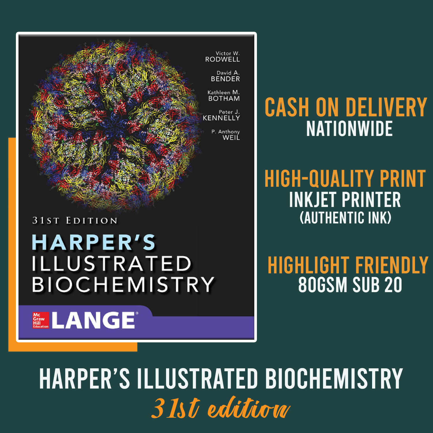 Harper's Illustrated Biochemistry 31st Edition | Lazada PH