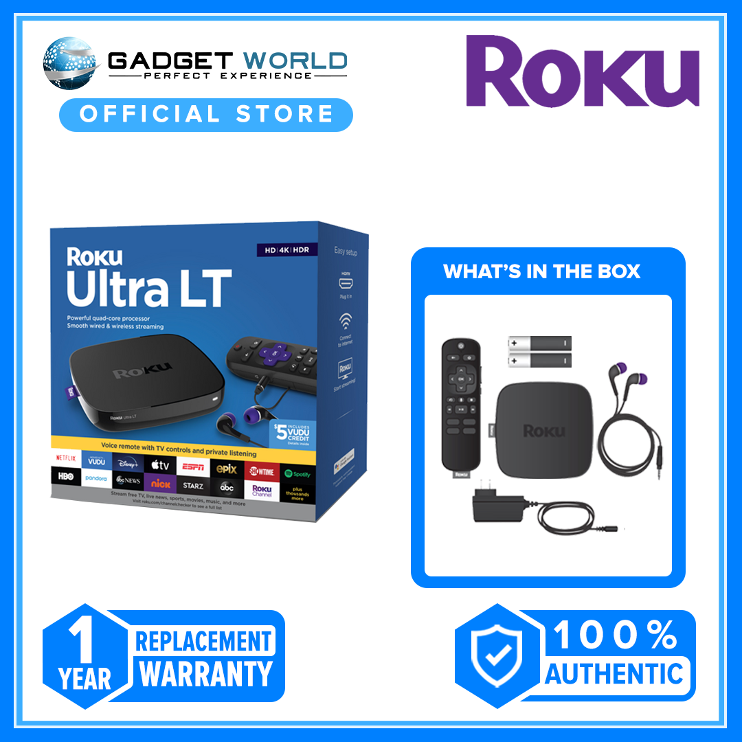 Roku Ultra LT HD/4K/HDR Wired and Wireless Streaming Media Player