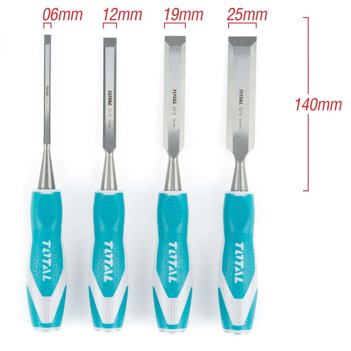 Bộ 4 cái đục gỗ (16/T) Total THT41K0401