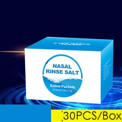 Blowing 30 Pack/Box Nasal Salt Wash Sinus Allergies Nose Rinse Relief Saline Cleaner