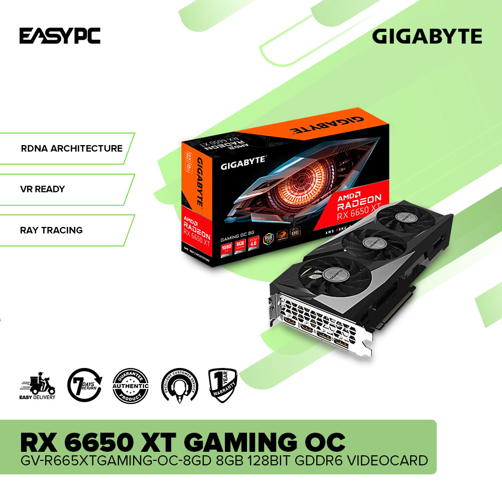 EasyPC GIGABYTE RX 6650 XT GAMING OC GVR665XTGAMINGOC8GD 8gb