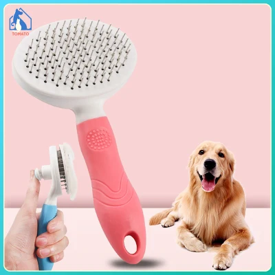 Pet Dog Cat Hair Comb Brush For Fur Pet Grooming Shedding Comb Brush for Pet Self Cleaning Grooming Tool